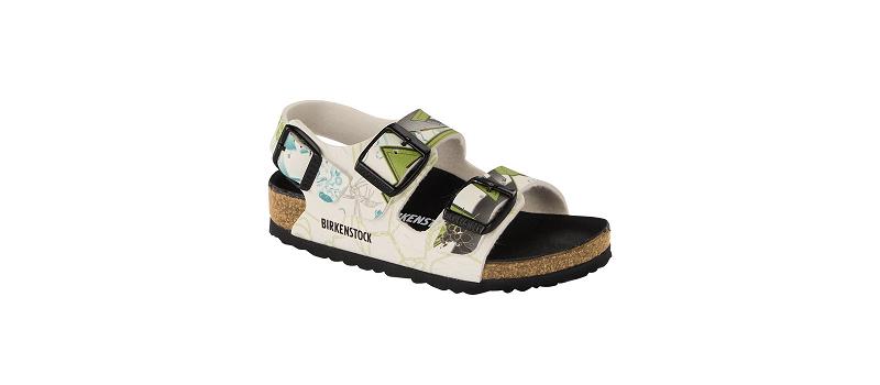 Birkenstock Birko-flor Narrow Milano Børn Grøn | DK 137YXF